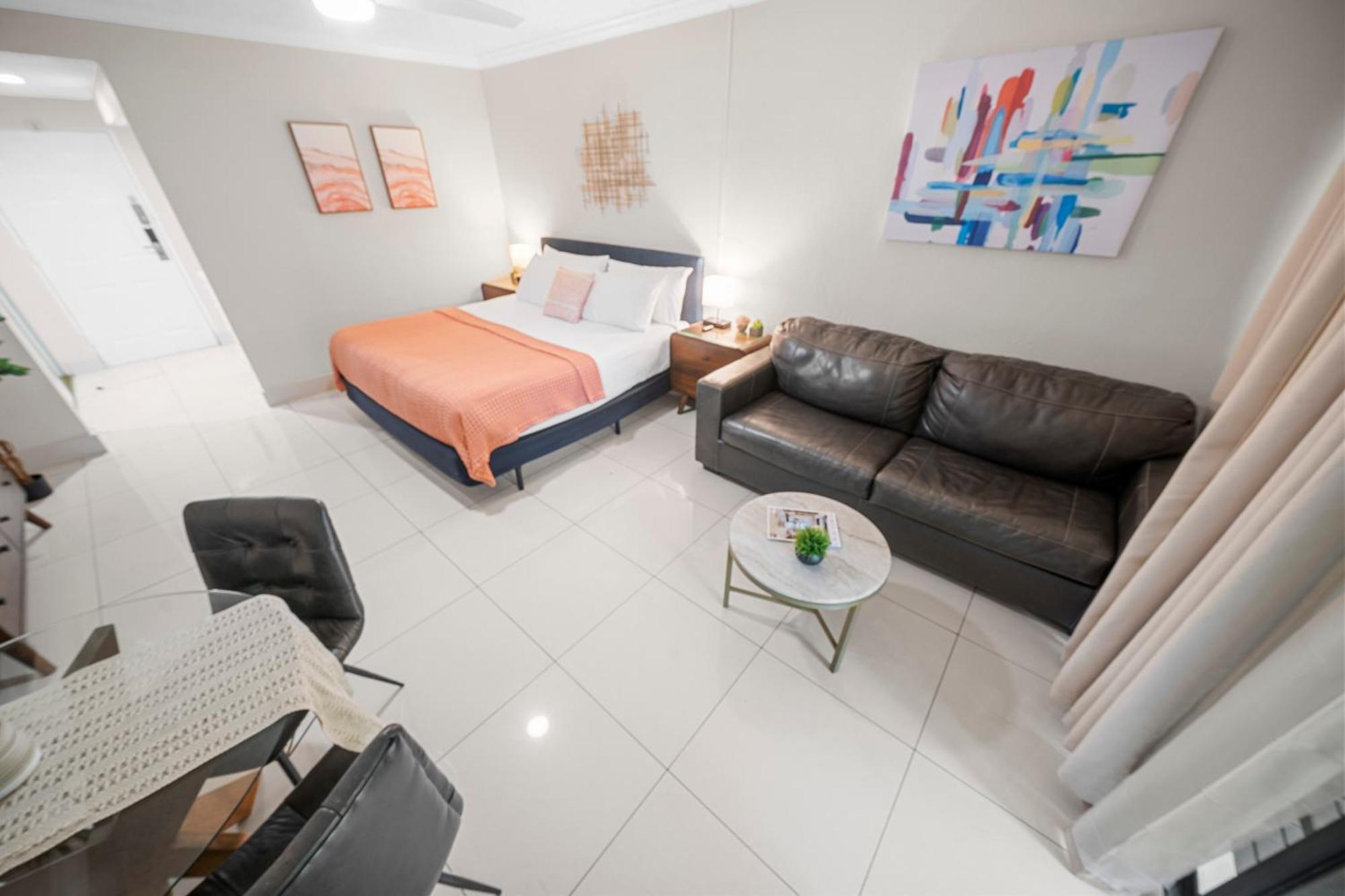 Deluxe King with Balcony, Kitchenette and Sofa Bed